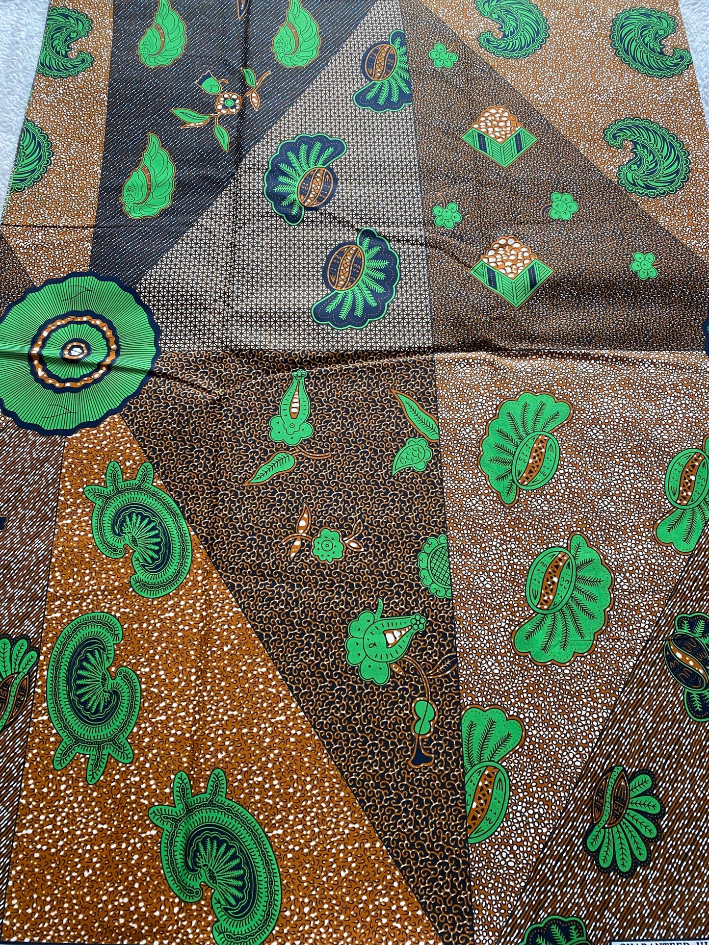 Polycotton African Fabric 6 Yards Soft Ankara Wax Print Material