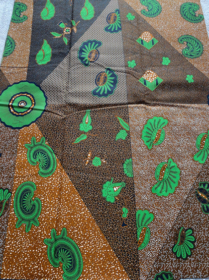 Polycotton African Fabric 6 Yards Soft Ankara Wax Print Material