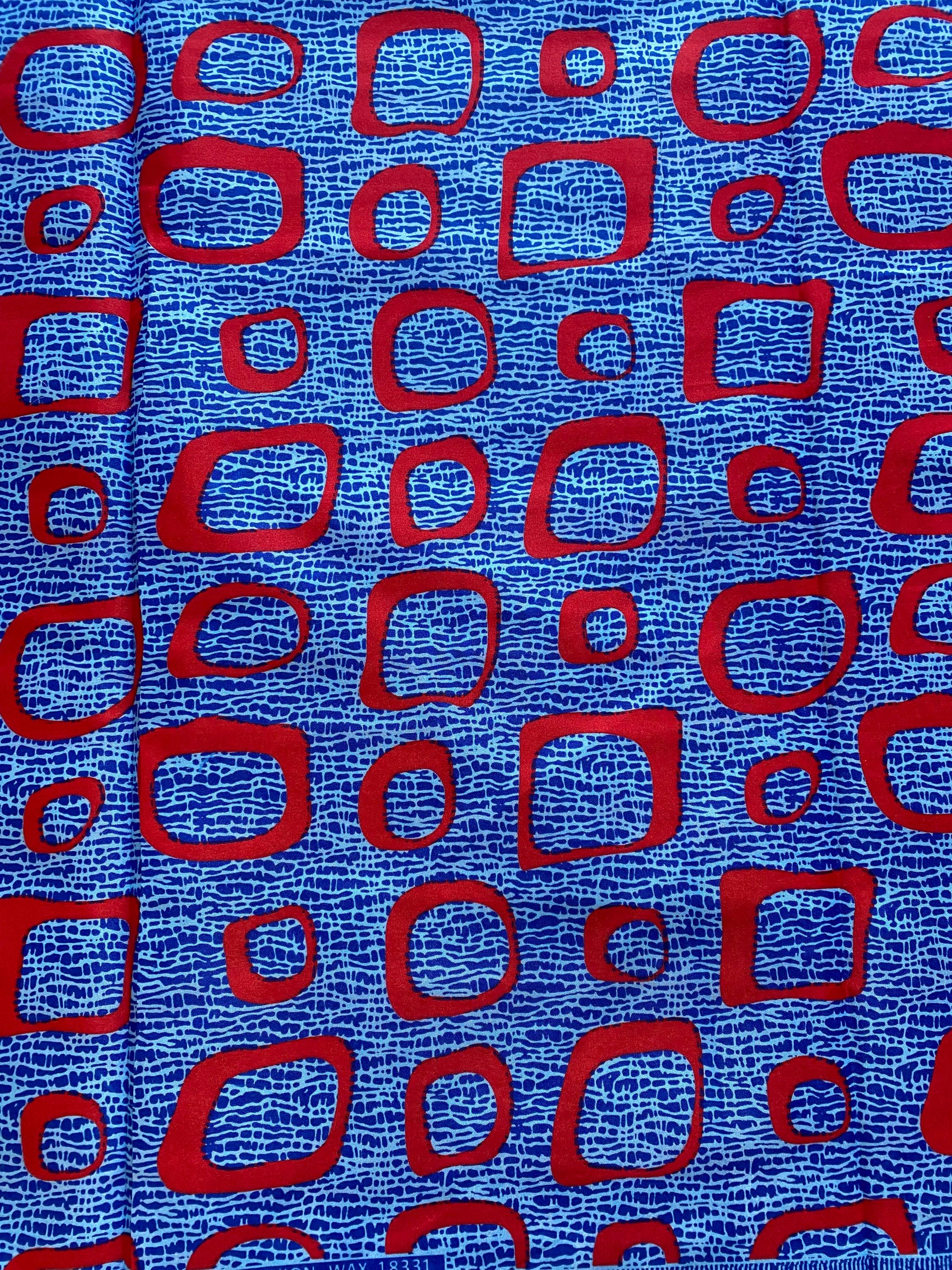 Polycotton African Fabric 6 Yards Soft Ankara Wax Print Material