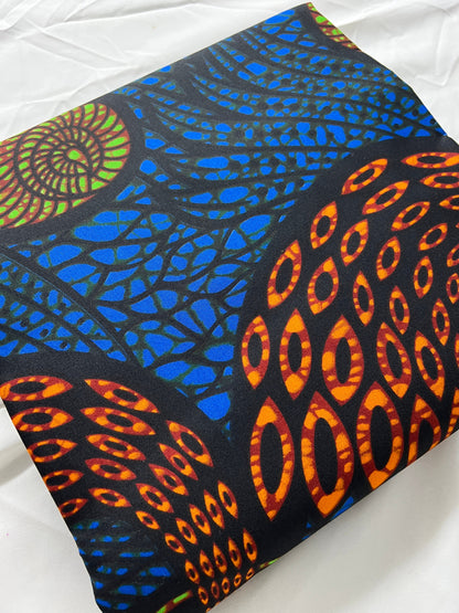 Polycotton African Fabric 6 Yards Soft Ankara Wax Print Material