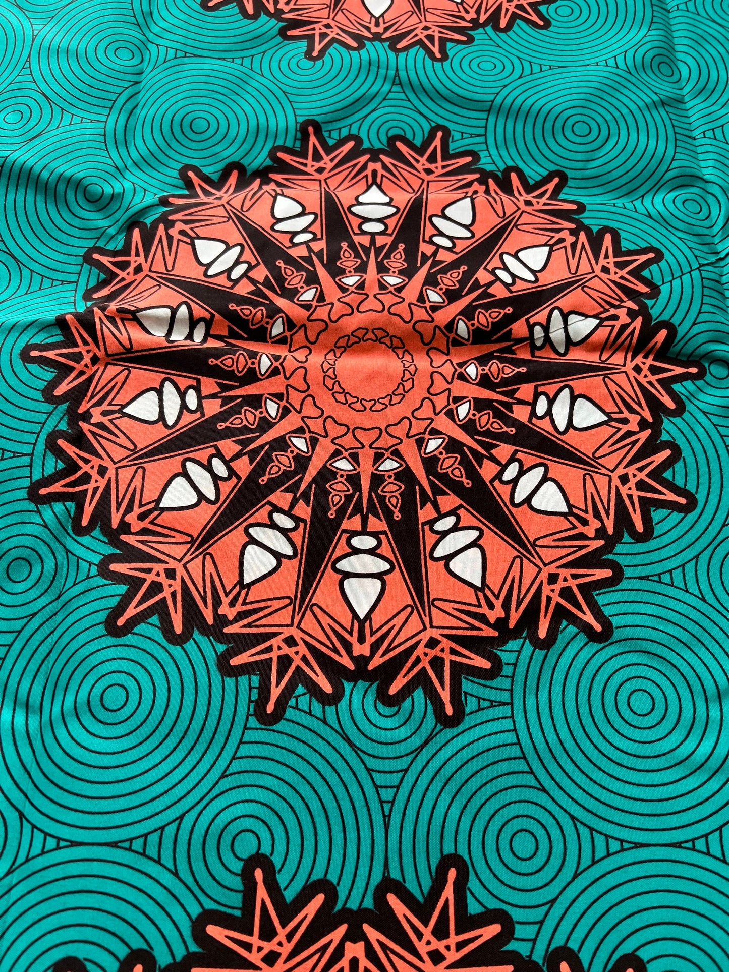 Polycotton African Fabric 6 Yards Soft Ankara Wax Print Material