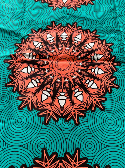 Polycotton African Fabric 6 Yards Soft Ankara Wax Print Material