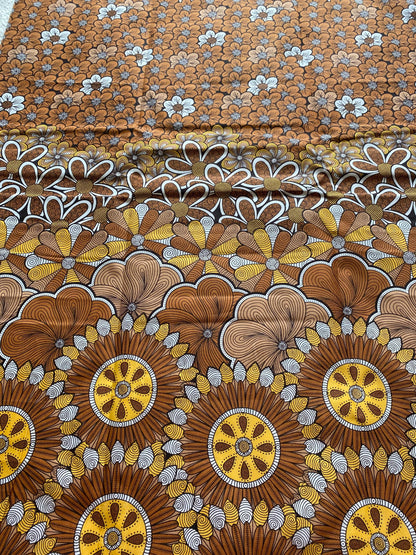 Polycotton African Fabric 6 Yards Soft Ankara Wax Print Material