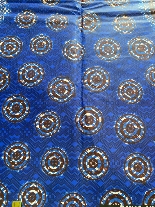 Polycotton African Fabric 6 Yards Soft Ankara Wax Print Material