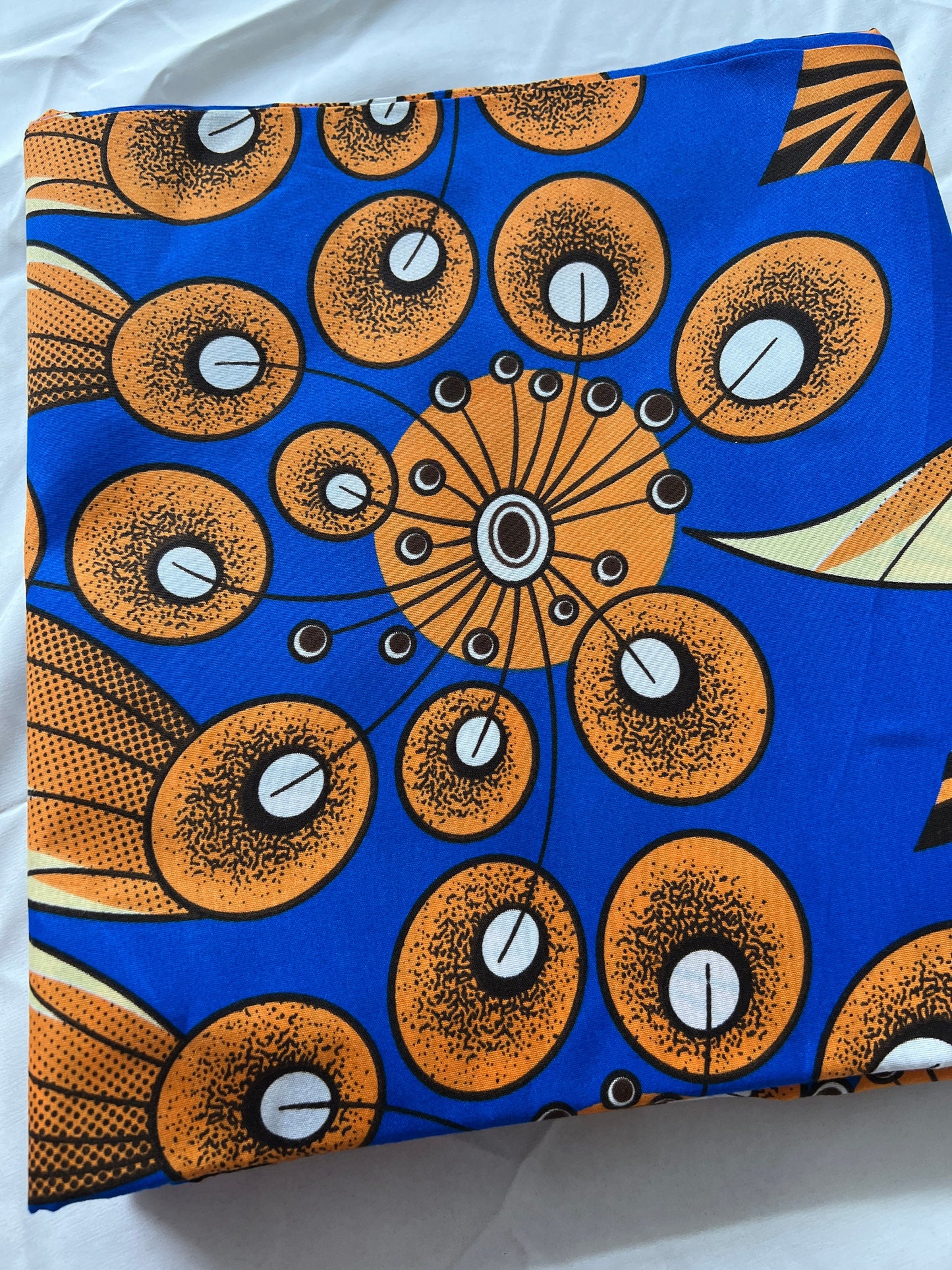 Polycotton African Fabric 6 Yards Soft Ankara Wax Print Material