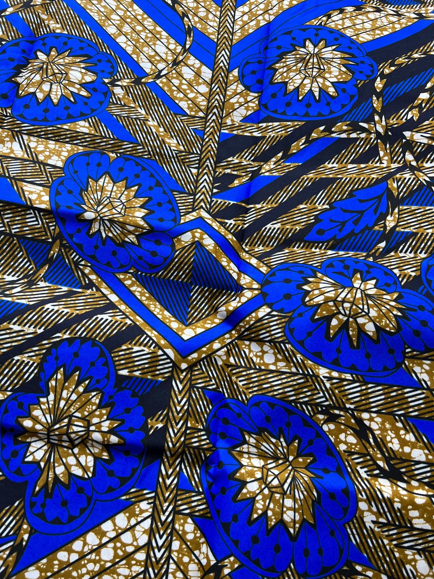 Polycotton African Fabric 6 Yards Soft Ankara Wax Print Material