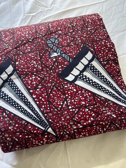 Polycotton African Fabric 6 Yards Soft Ankara Wax Print Material