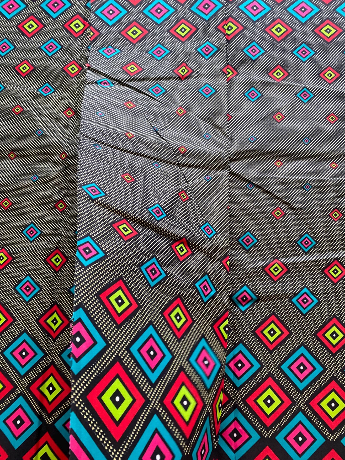 Polycotton African Fabric 6 Yards Soft Ankara Wax Print Material