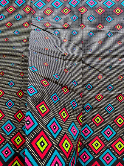 Polycotton African Fabric 6 Yards Soft Ankara Wax Print Material