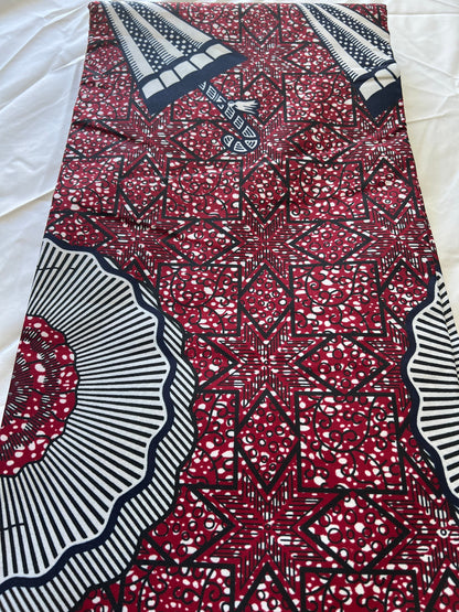 Polycotton African Fabric 6 Yards Soft Ankara Wax Print Material