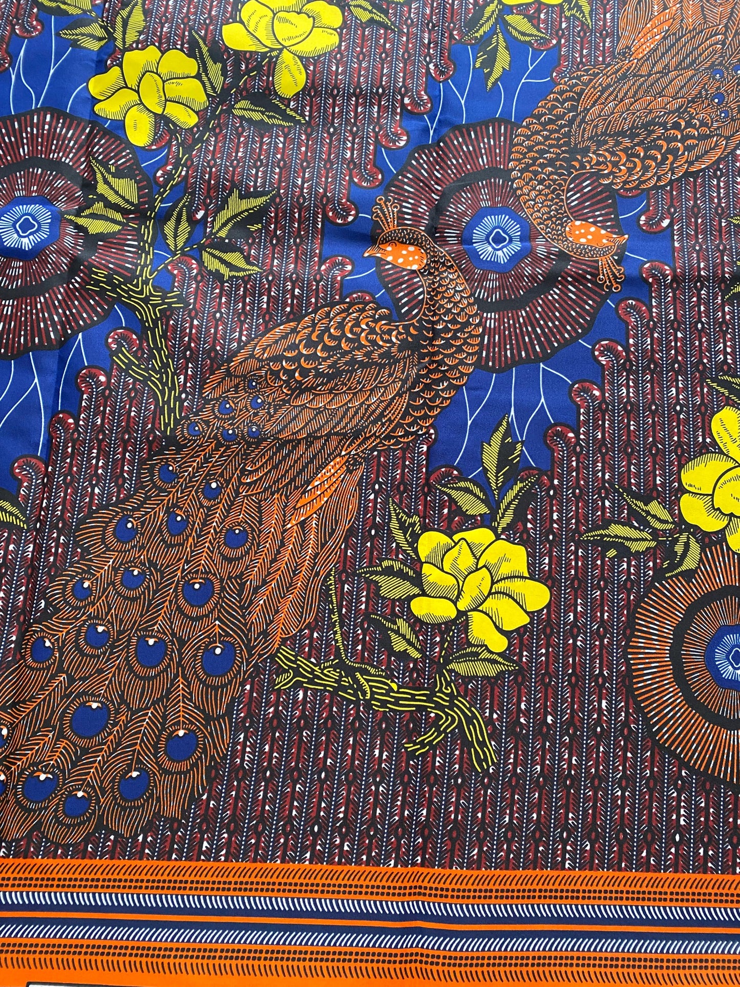 Polycotton African Fabric 6 Yards Soft Ankara Wax Print Material