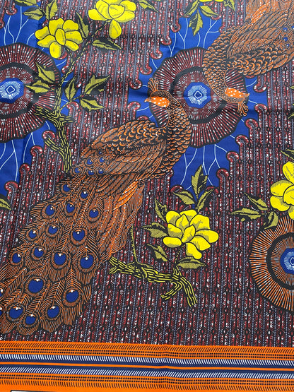 Polycotton African Fabric 6 Yards Soft Ankara Wax Print Material