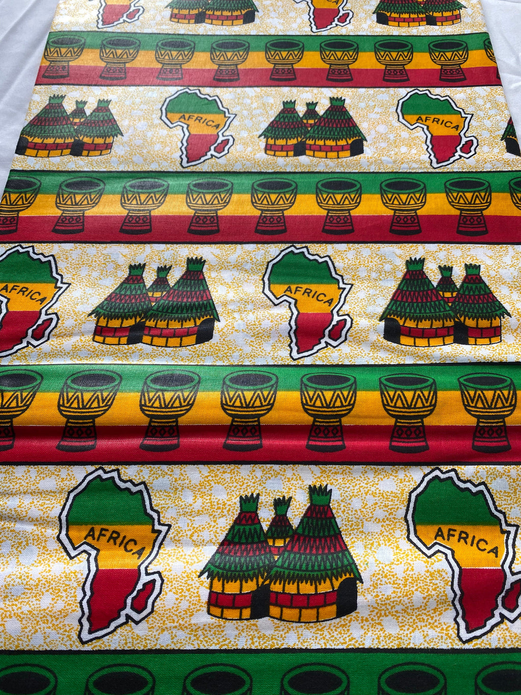 Mud Print Fabric 6 Yards African Tribal Wax Print Cloth