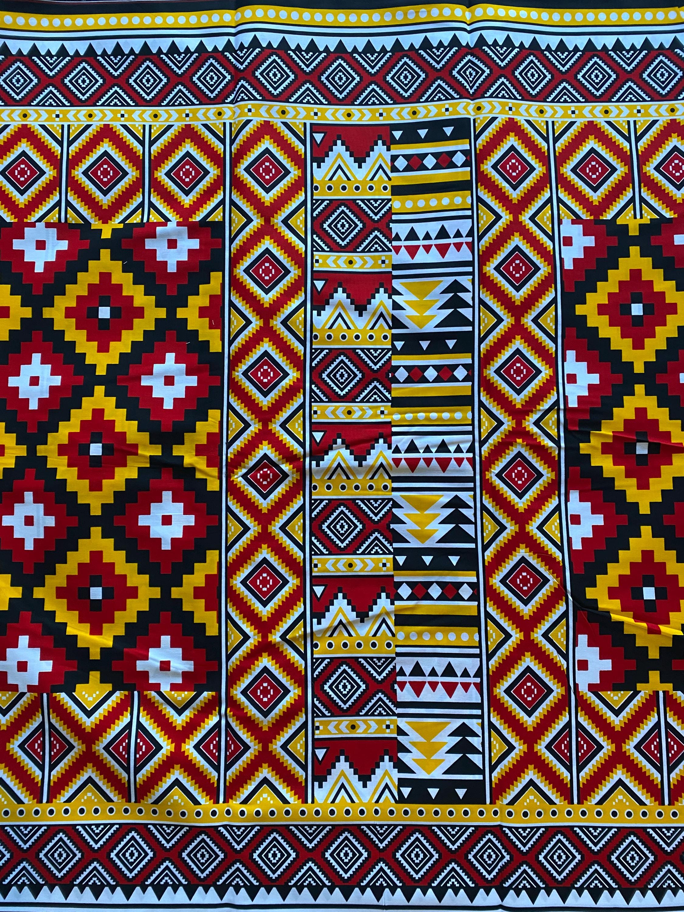 Kente Fabric 6 Yards African Kente Cloth