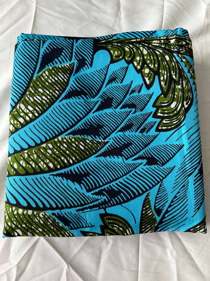 Polycotton African Fabric 6 Yards Soft Ankara Wax Print Material