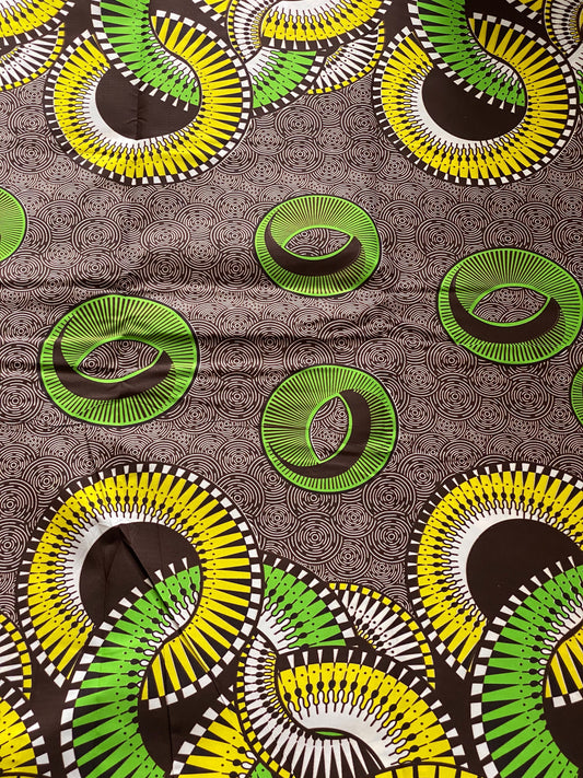 Polycotton African Fabric 6 Yards Soft Ankara Wax Print Material