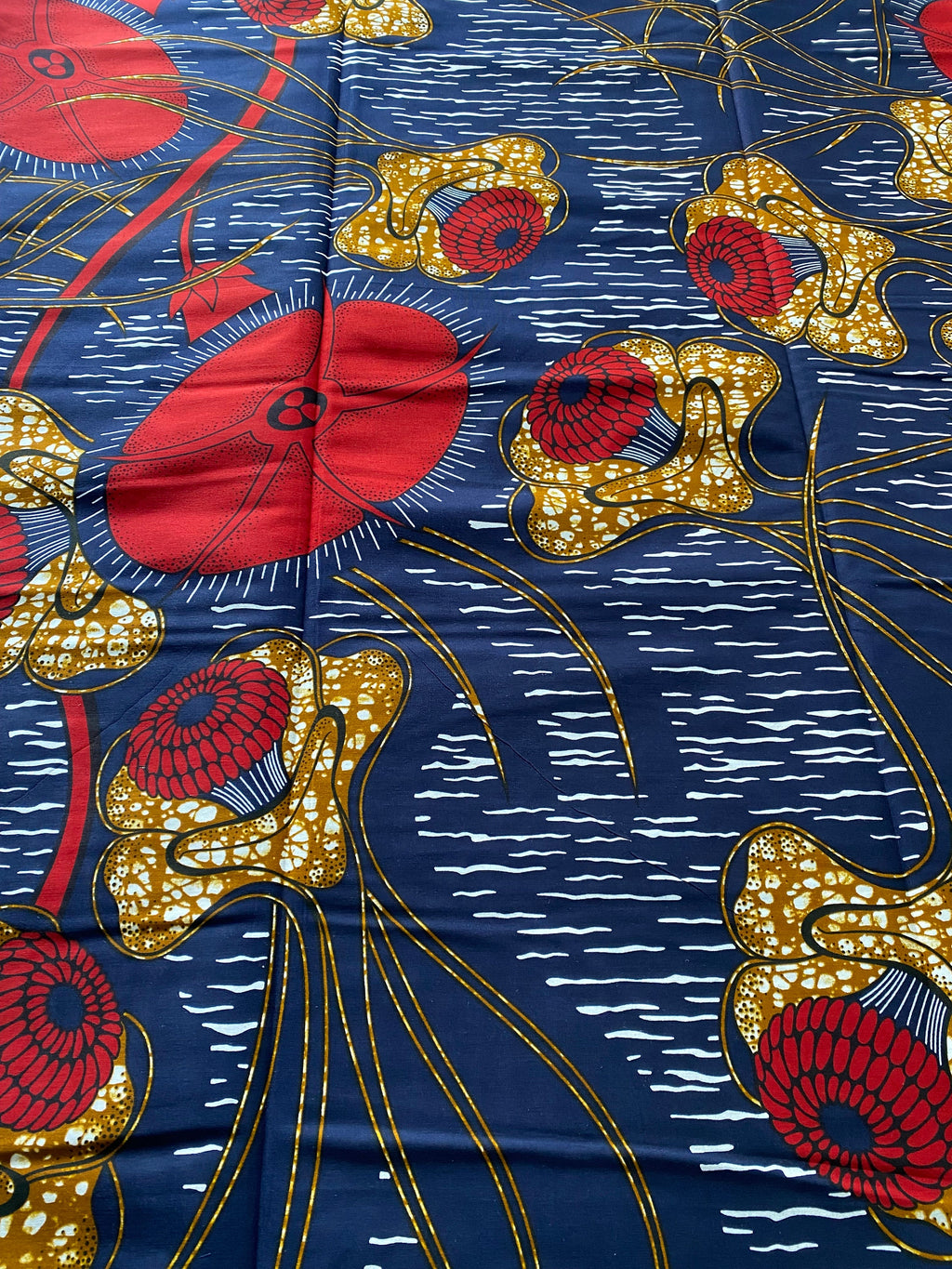 6 Yards 100% Cotton Ankara Wax Print Fabric African Print for Dressmaking, Quilting & Home Décor