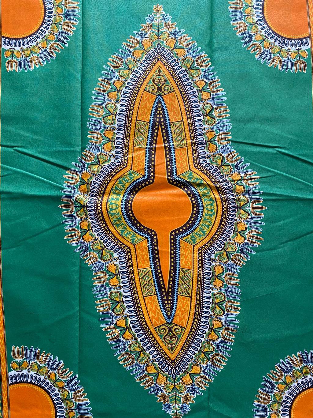 Dashiki African Wax Print: Angelina Cotton Fabric, 6 Yards