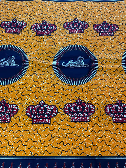 Polycotton African Fabric 6 Yards Soft Ankara Wax Print Material