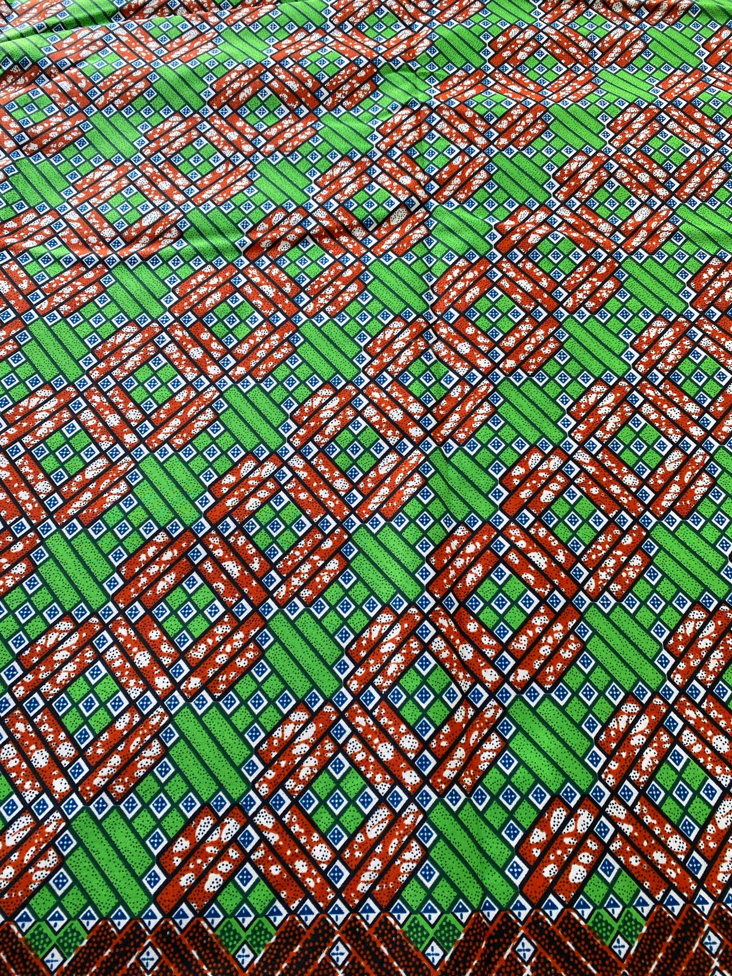 Polycotton African Fabric 6 Yards Soft Ankara Wax Print Material