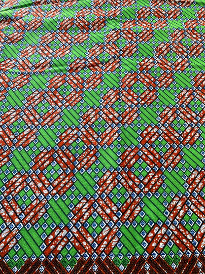 Polycotton African Fabric 6 Yards Soft Ankara Wax Print Material