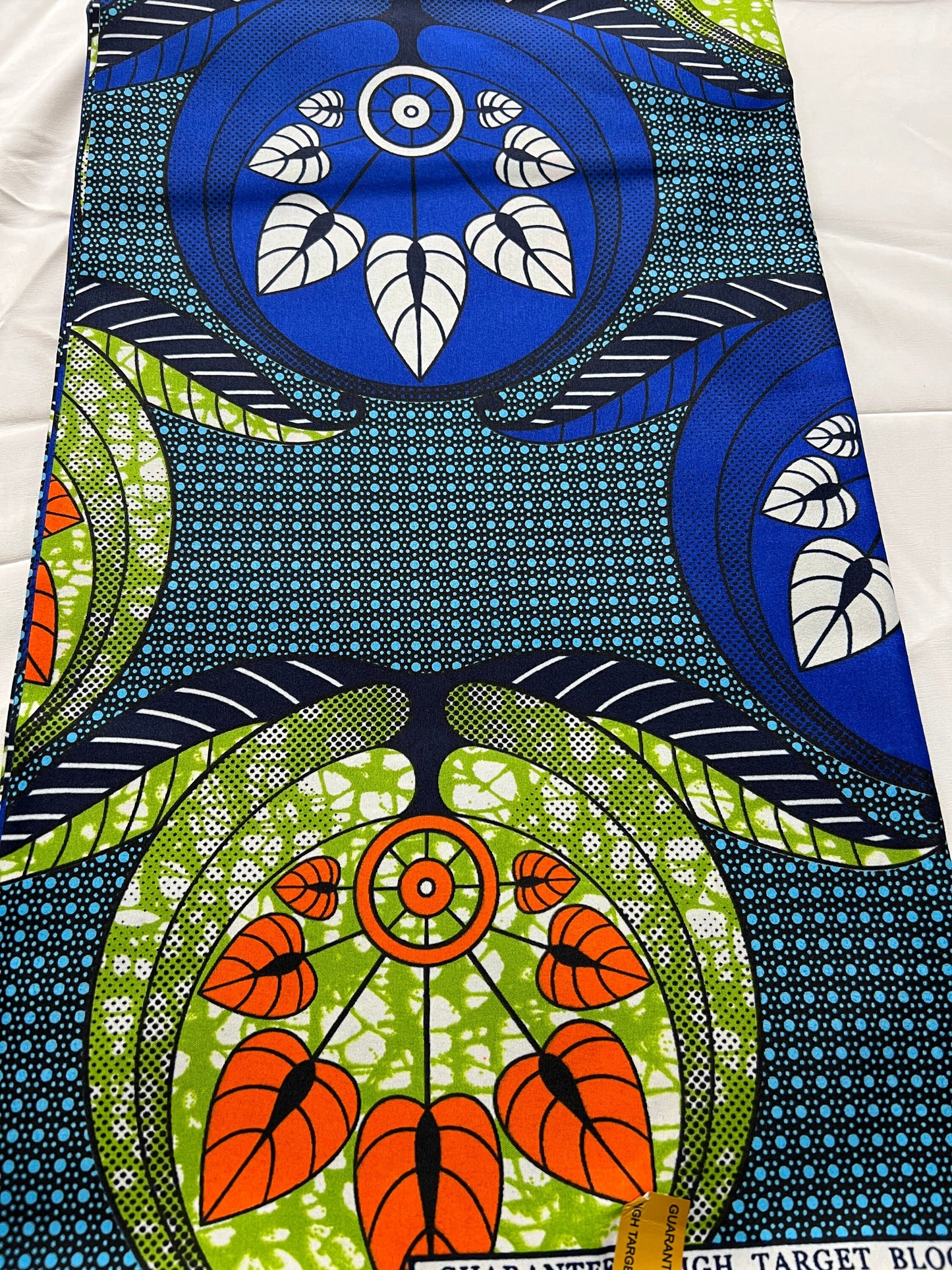 Polycotton African Fabric 6 Yards Soft Ankara Wax Print Material