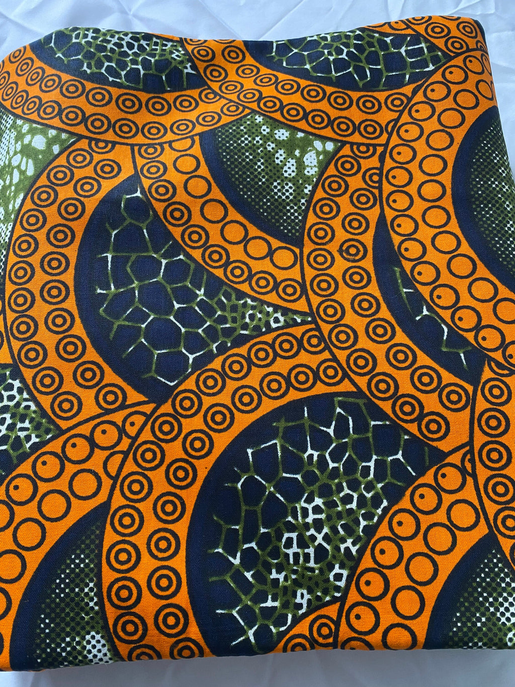 Bold Ankara African Print Fabric: 6 Yards 100% Cotton Wax Print