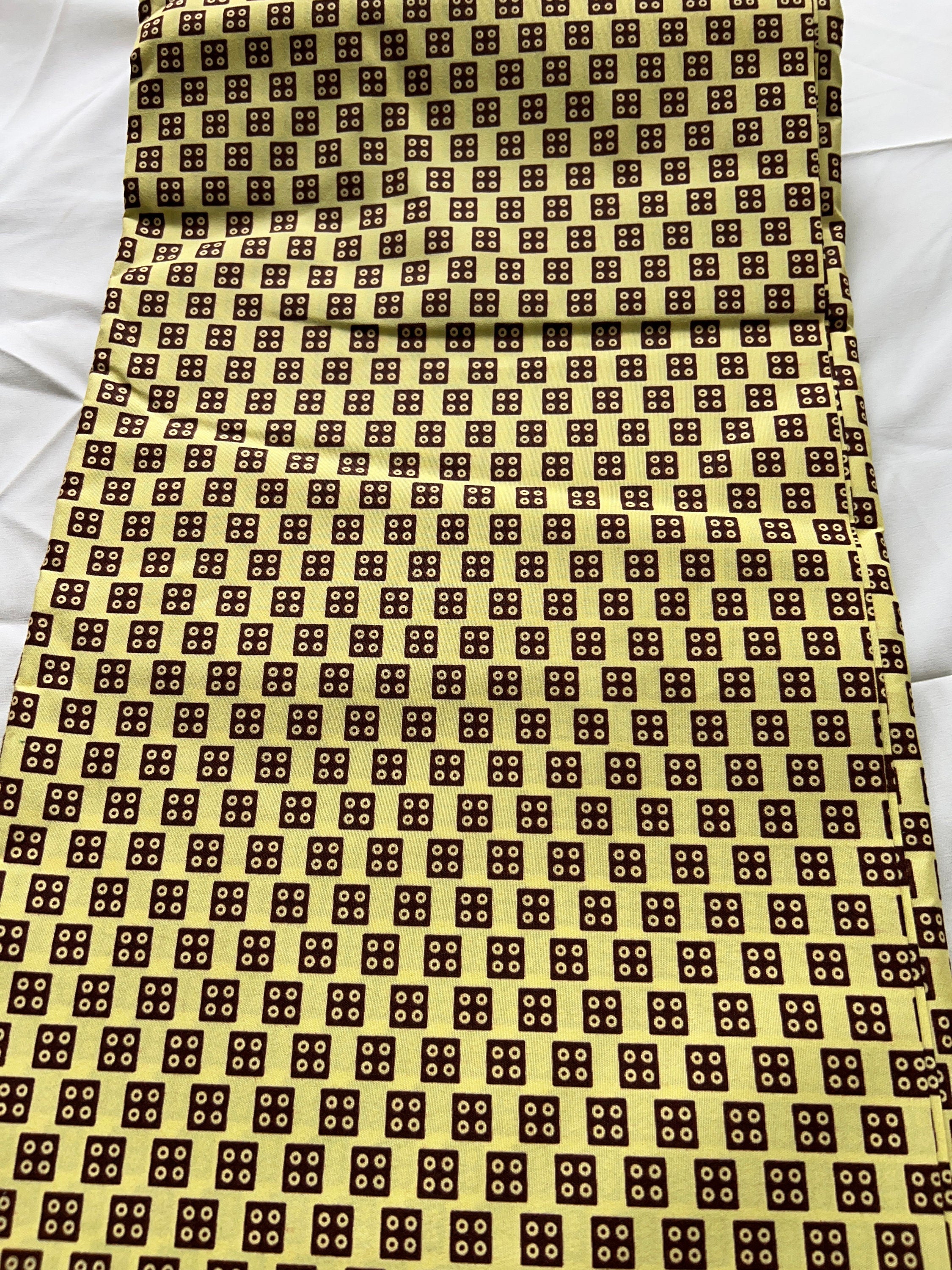 Polycotton African Fabric 6 Yards Soft Ankara Wax Print Material