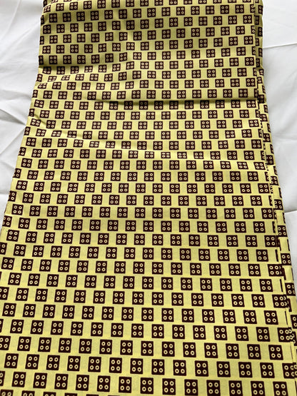 Polycotton African Fabric 6 Yards Soft Ankara Wax Print Material