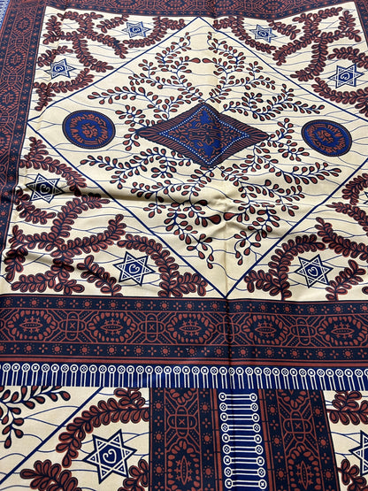 Polycotton African Fabric 6 Yards Soft Ankara Wax Print Material