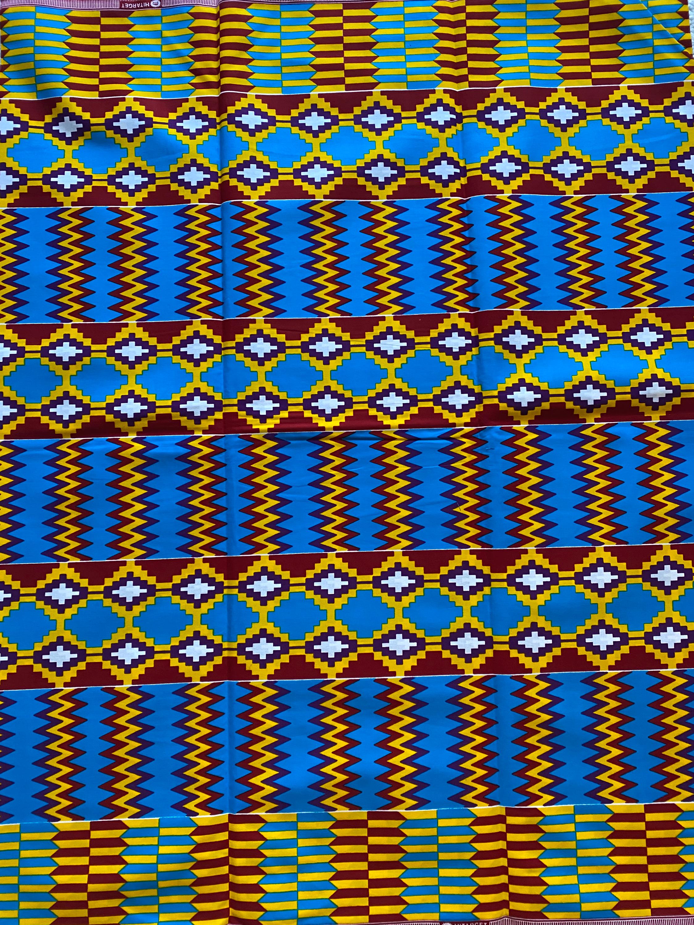 Kente Fabric 6 Yards African Kente Cloth