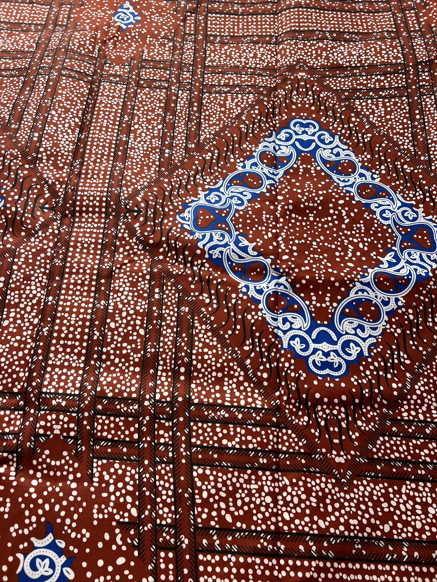 Polycotton African Fabric 6 Yards Soft Ankara Wax Print Material