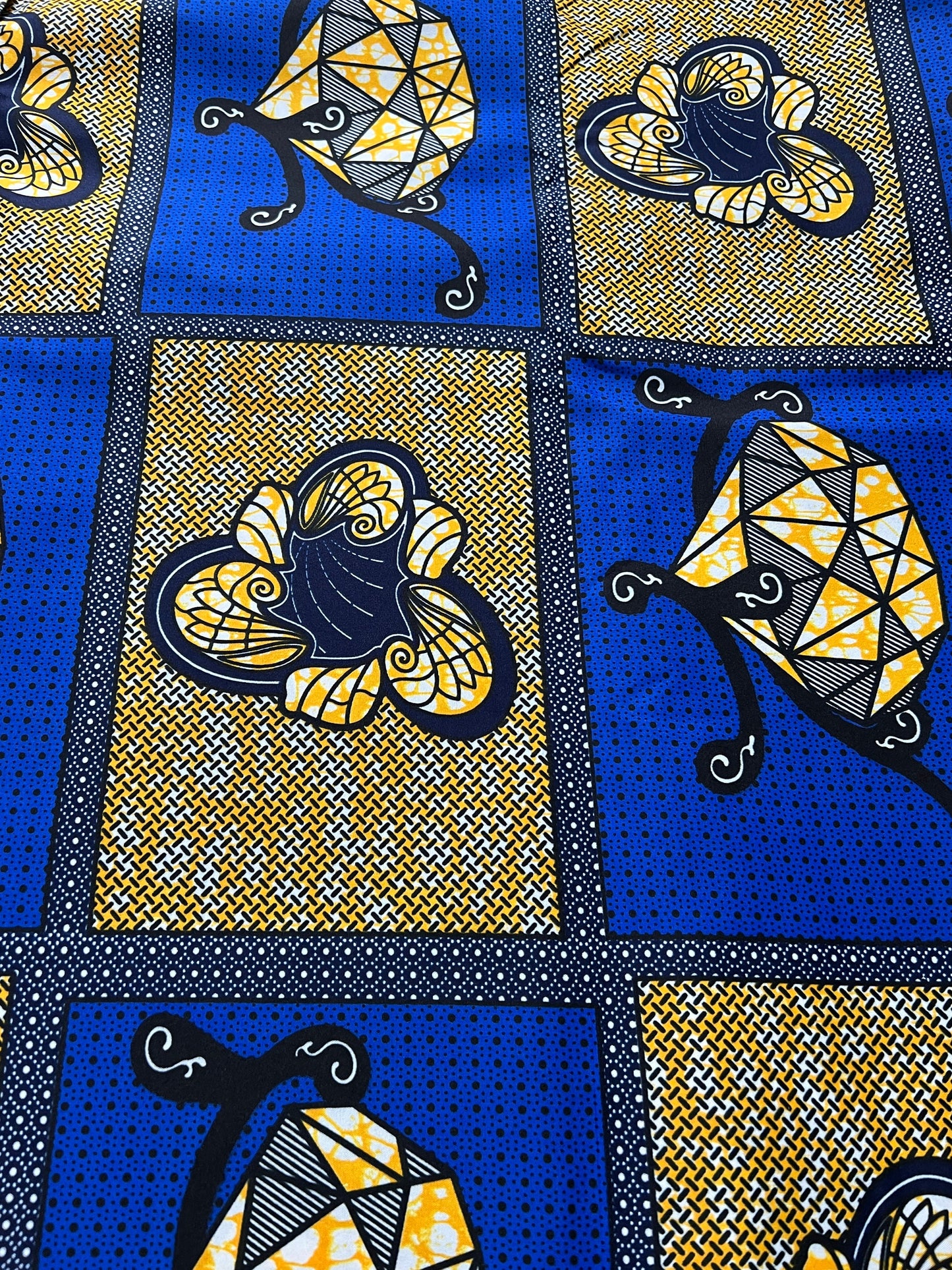 Polycotton African Fabric 6 Yards Soft Ankara Wax Print Material