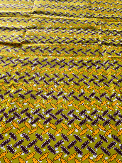 Polycotton African Fabric 6 Yards Soft Ankara Wax Print Material