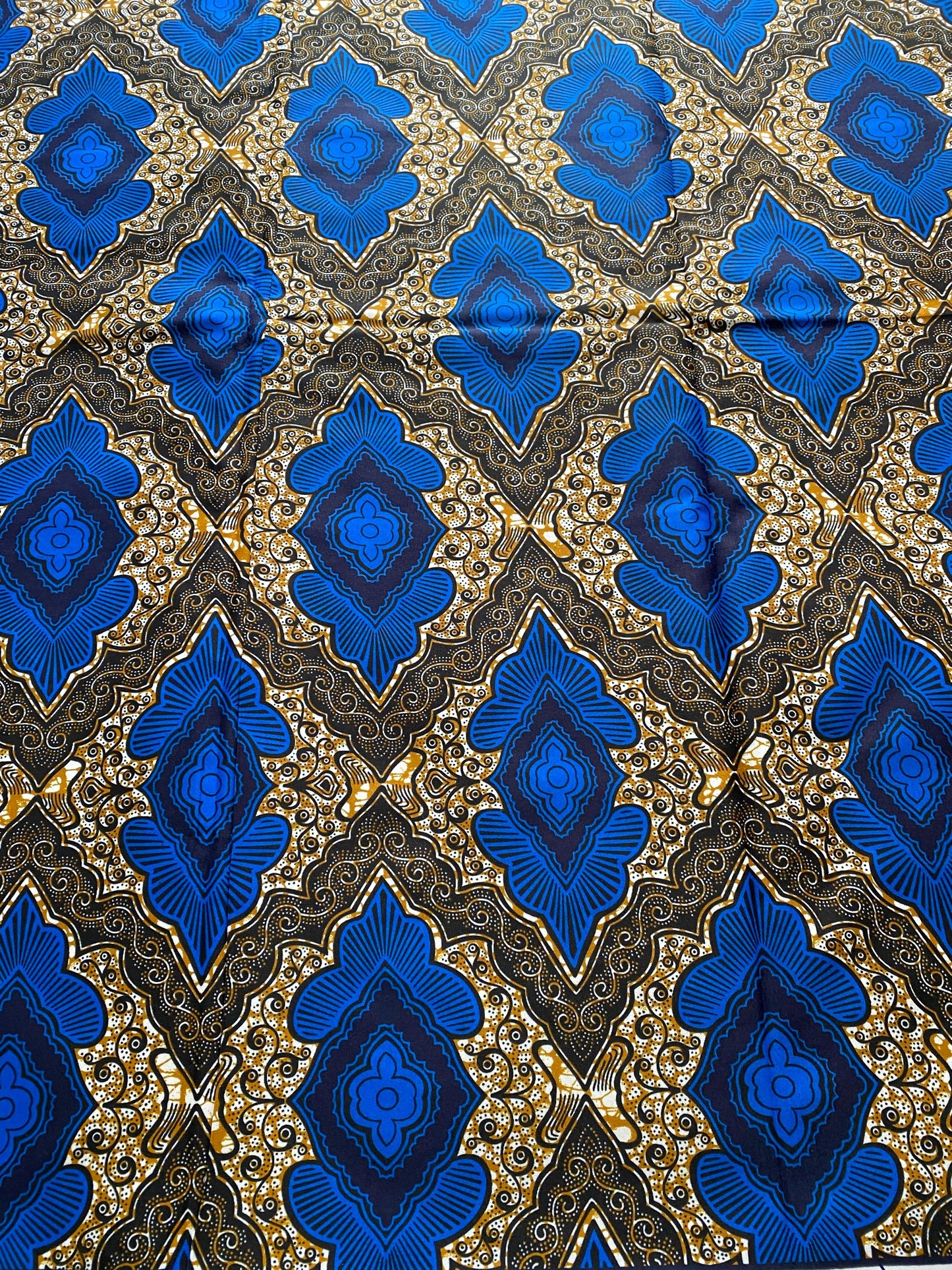 Polycotton African Fabric 6 Yards Soft Ankara Wax Print Material