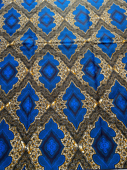 Polycotton African Fabric 6 Yards Soft Ankara Wax Print Material