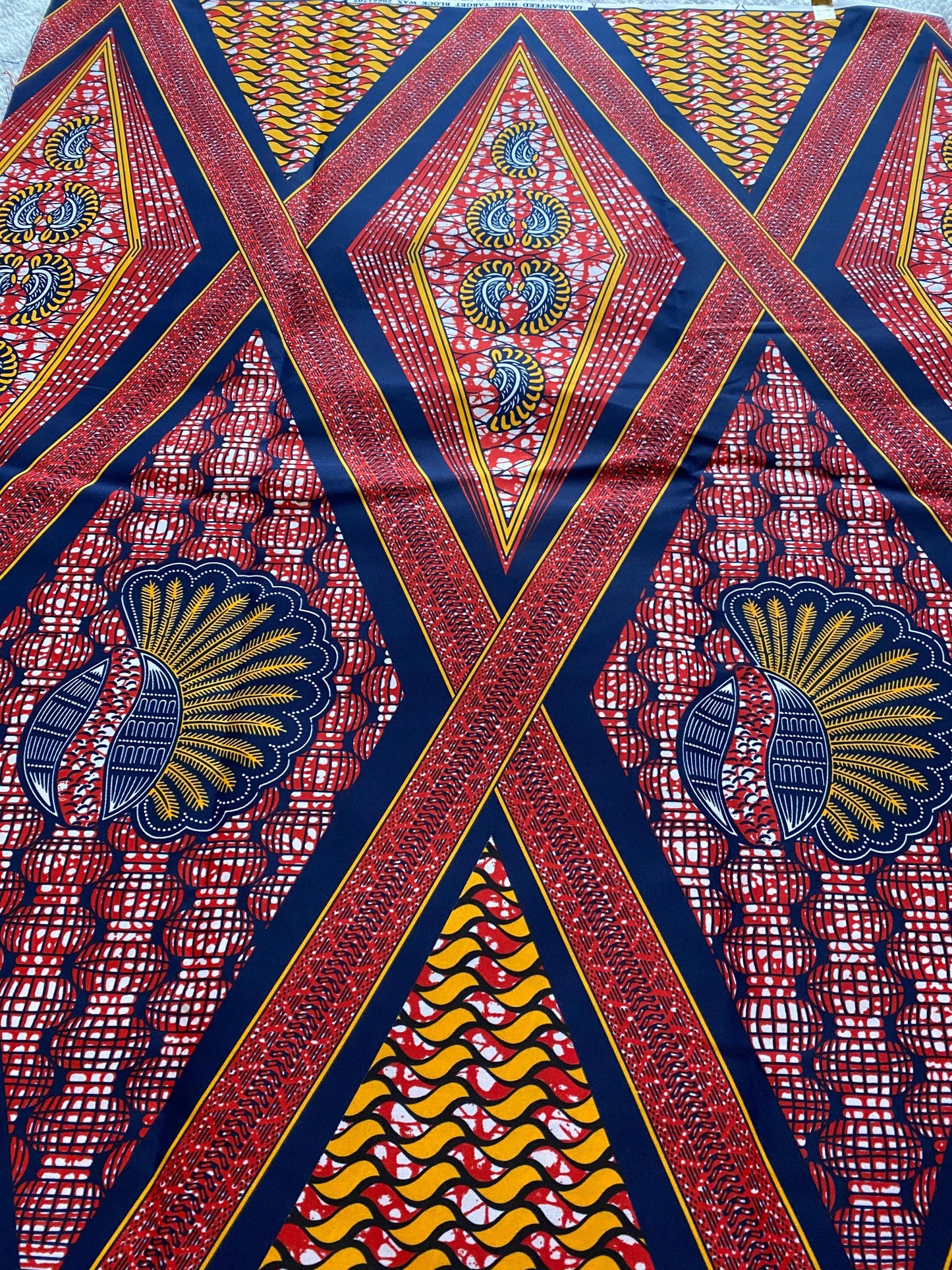 Polycotton African Fabric 6 Yards Soft Ankara Wax Print Material