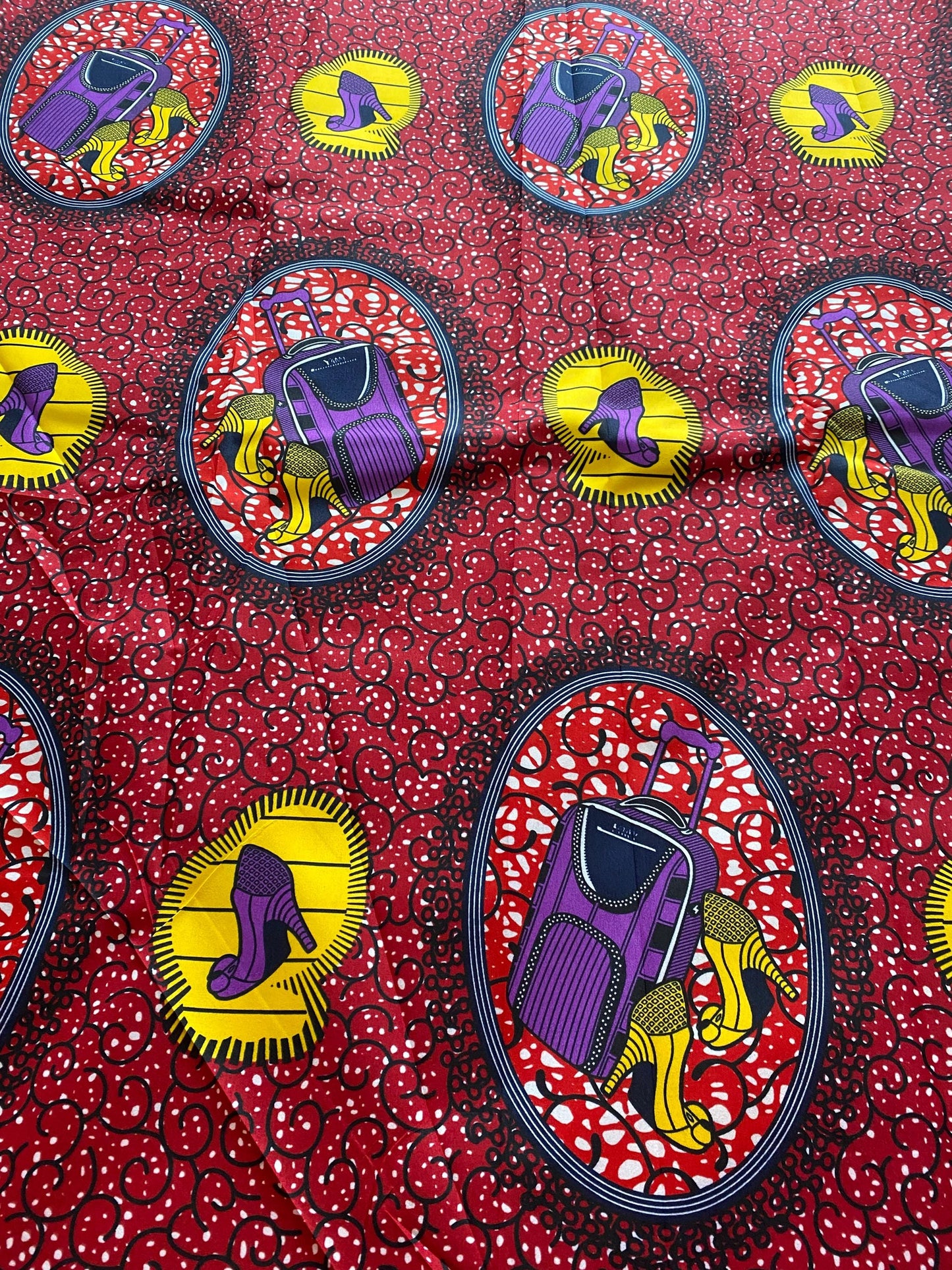 Polycotton African Fabric 6 Yards Soft Ankara Wax Print Material
