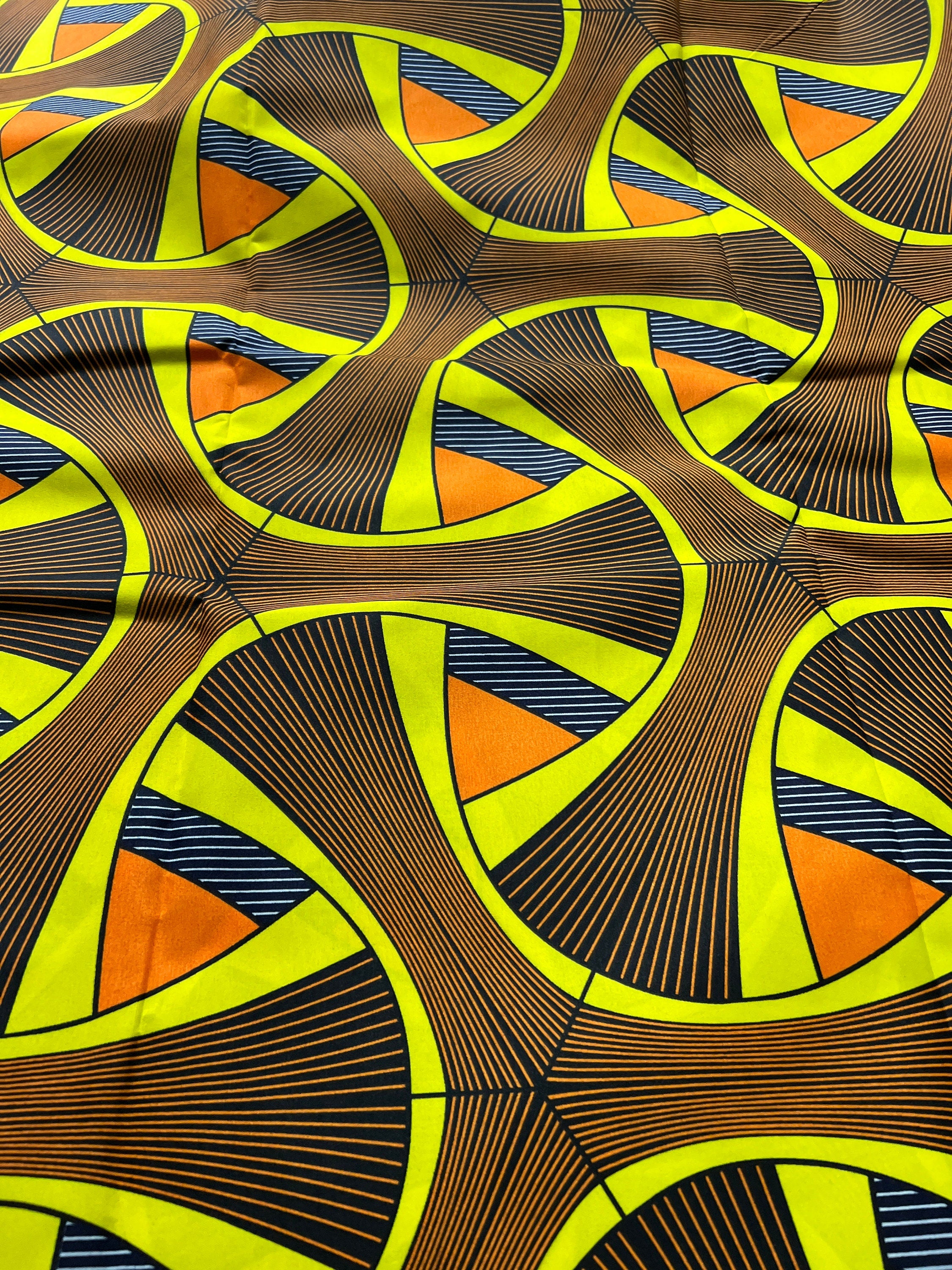 Polycotton African Fabric 6 Yards Soft Ankara Wax Print Material