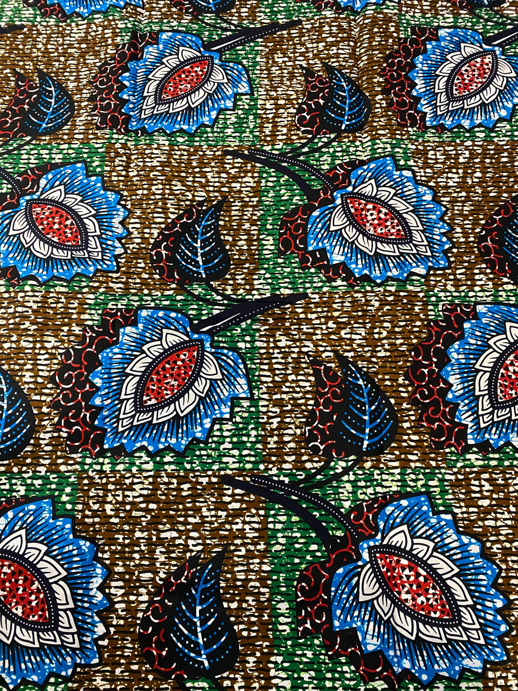 6 Yards 100% Cotton Ankara Wax Print Fabric African Print for Dressmaking, Quilting & Home Décor