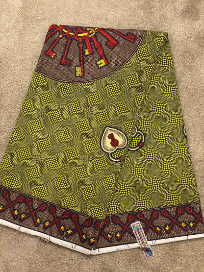 Polycotton African Fabric 6 Yards Soft Ankara Wax Print Material