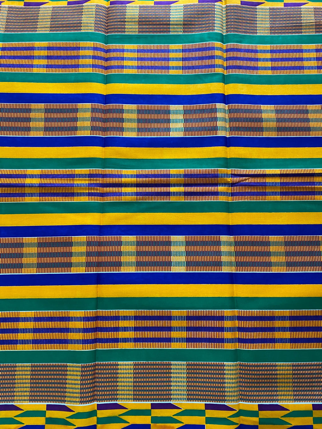 6yards Kente Genuine 100% cotton fabric  African wax