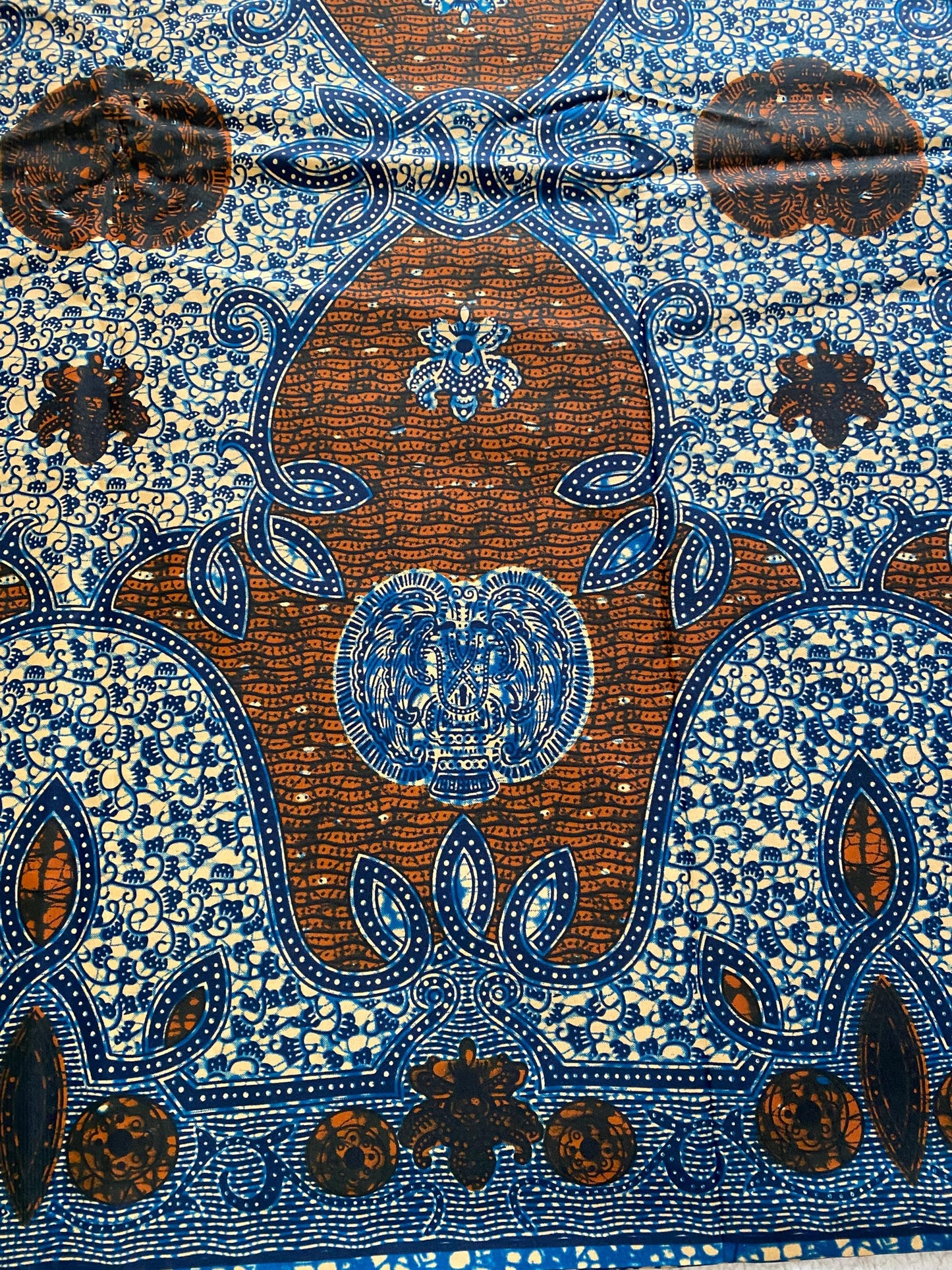 Polycotton African Fabric 6 Yards Soft Ankara Wax Print Material