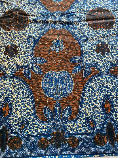 Polycotton African Fabric 6 Yards Soft Ankara Wax Print Material