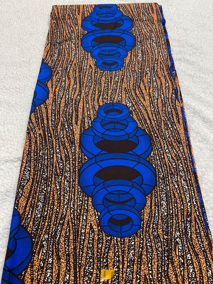 Polycotton African Fabric 6 Yards Soft Ankara Wax Print Material