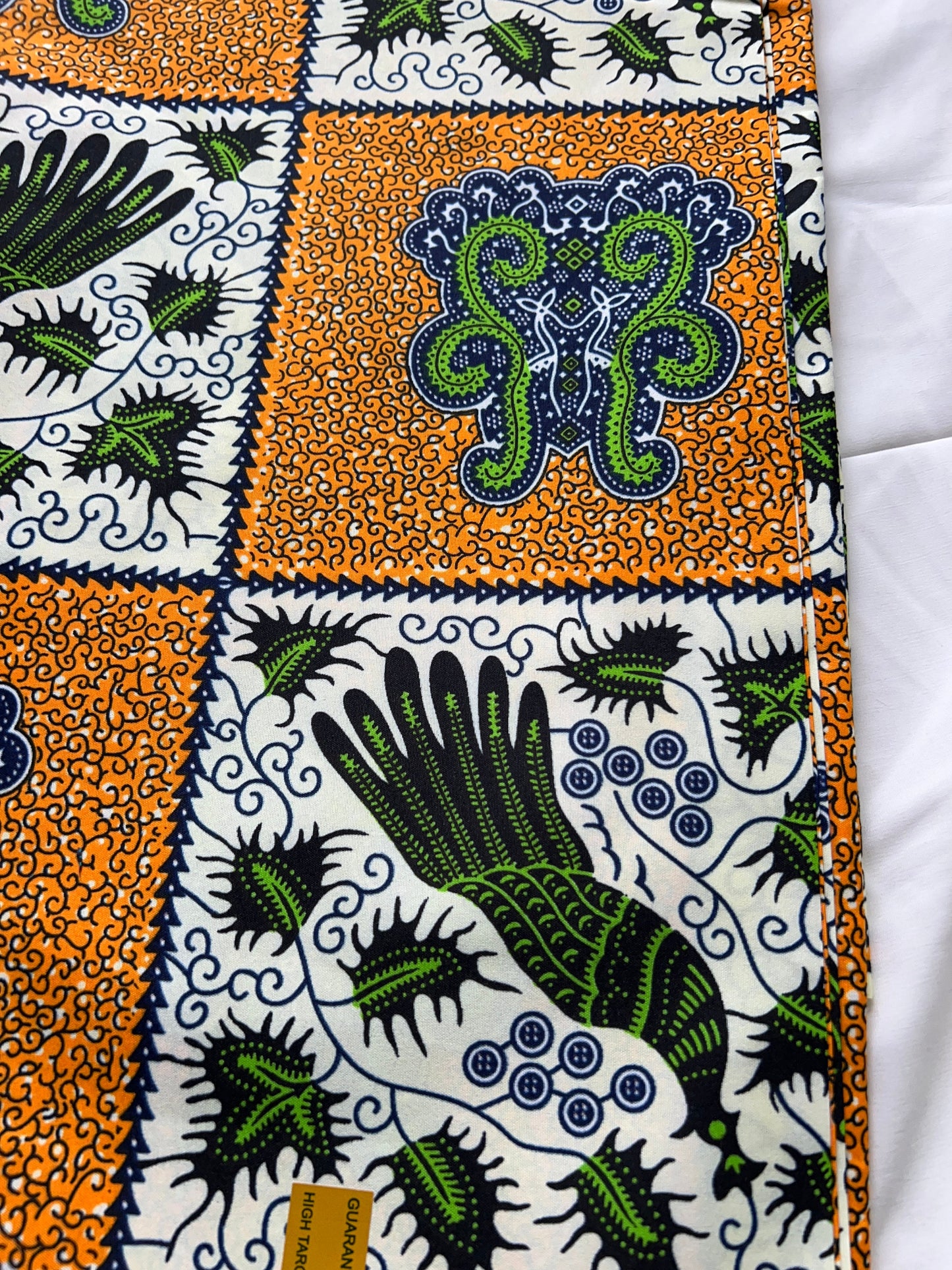 Polycotton African Fabric 6 Yards Soft Ankara Wax Print Material