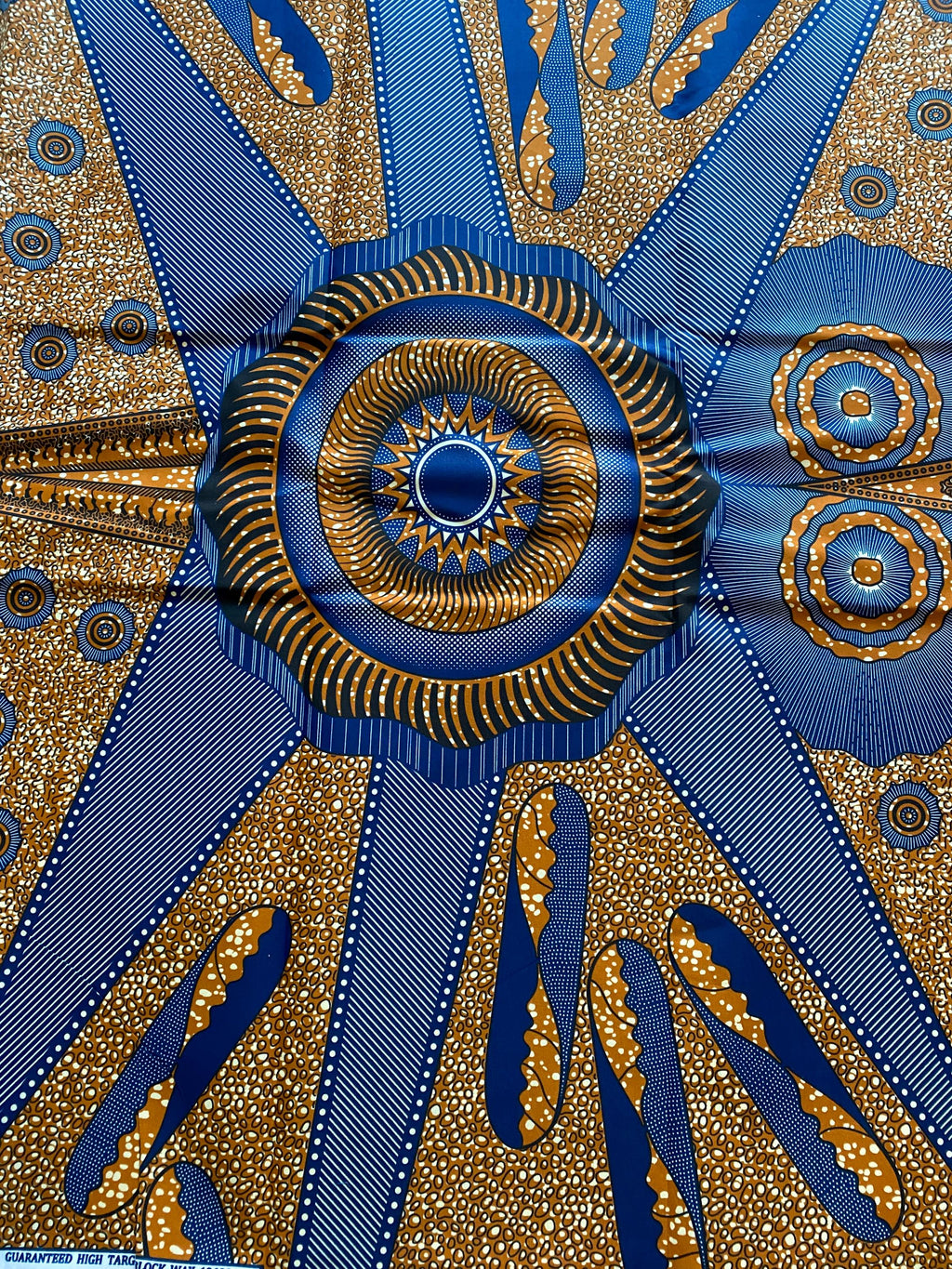 Polycotton African Fabric 6 Yards Soft Ankara Wax Print Material