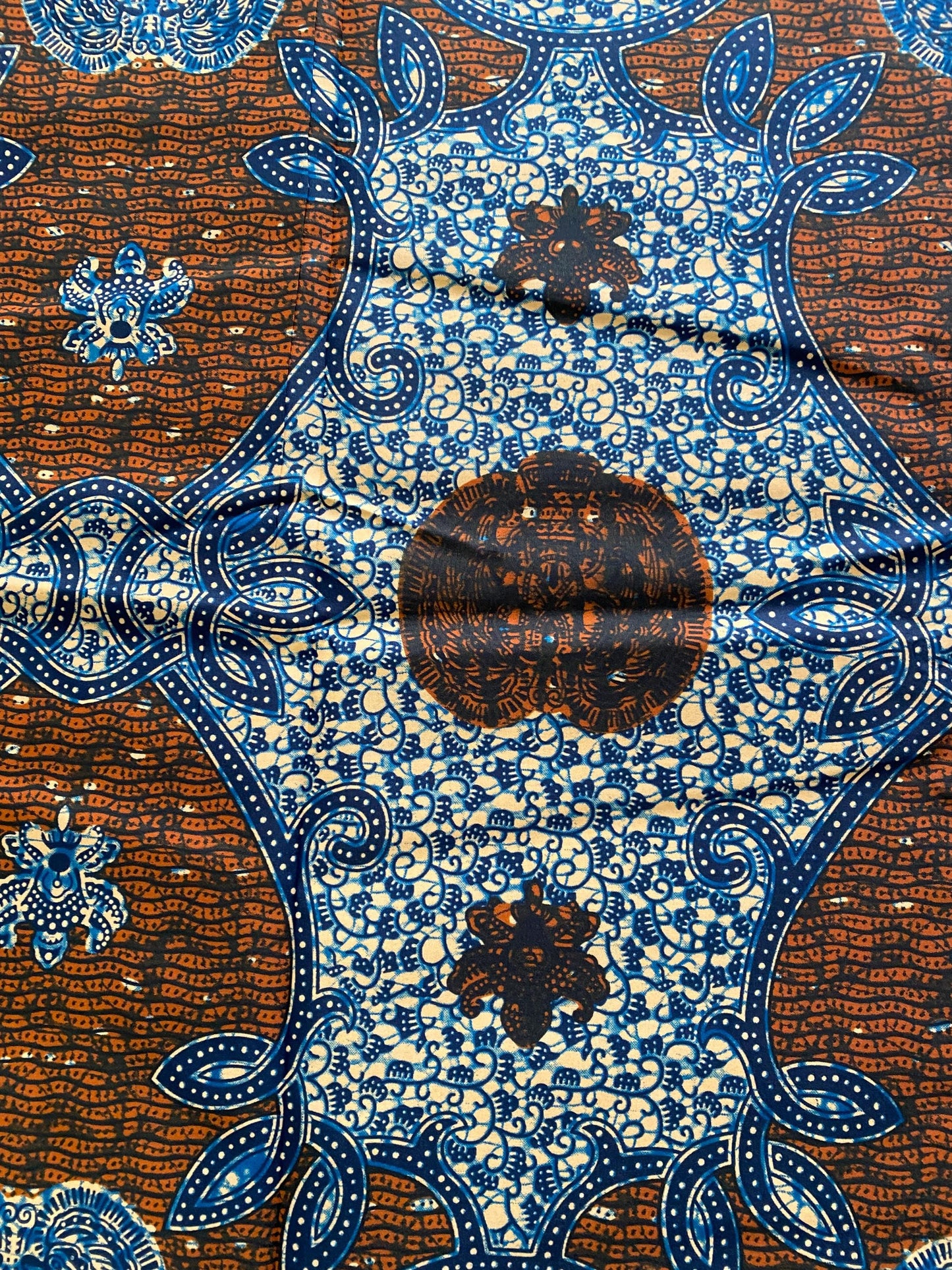 Polycotton African Fabric 6 Yards Soft Ankara Wax Print Material