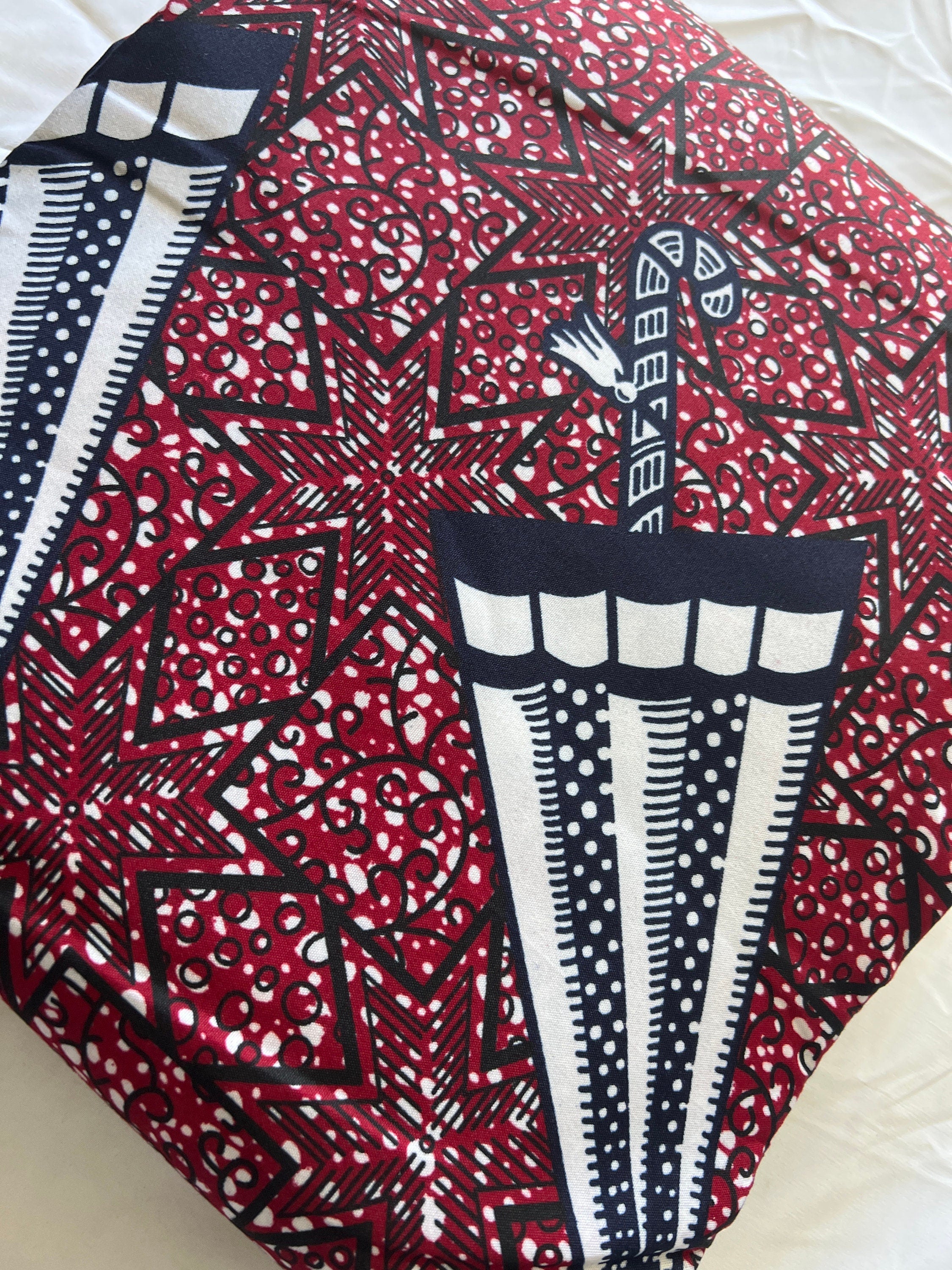 Polycotton African Fabric 6 Yards Soft Ankara Wax Print Material