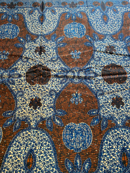 Polycotton African Fabric 6 Yards Soft Ankara Wax Print Material